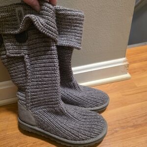 UGG Gray Classic Cardy Boots